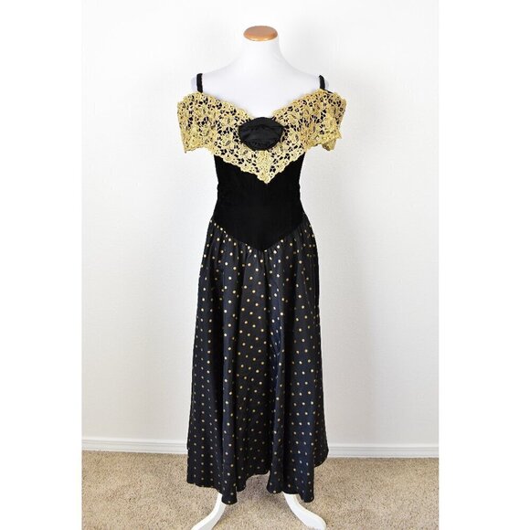 Vintage Dresses & Skirts - Vintage 80s Prom Party Formal Dress - 12